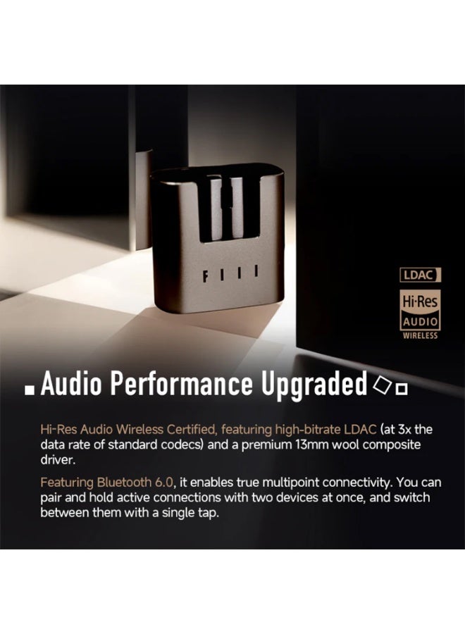 فيل سماعات FIIL CC3 لاسلكية بتقنية Bluetooth 6.0، إلغاء ضوضاء ذكي، مقاومة ماء IPX5، بطارية 36 ساعة - Image 4